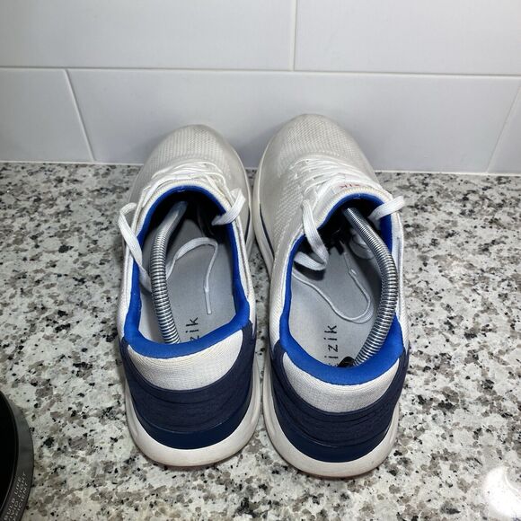 Kizik Lima Men's Size 12 White Blue Hands Free Slip On Sneakers Shoes - Picture 5 of 8